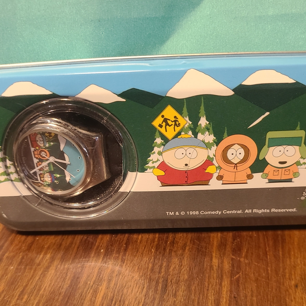 South Park Comedy Network 1998 Watch with Tin Case Never Used